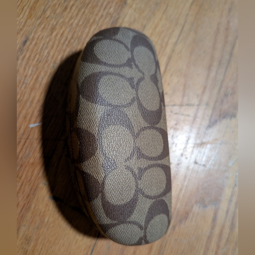 Brown Patterned Sunglasses Case